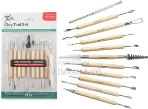 11-Piece Pottery Clay Sculpting and Ceramic Carving Tool Set