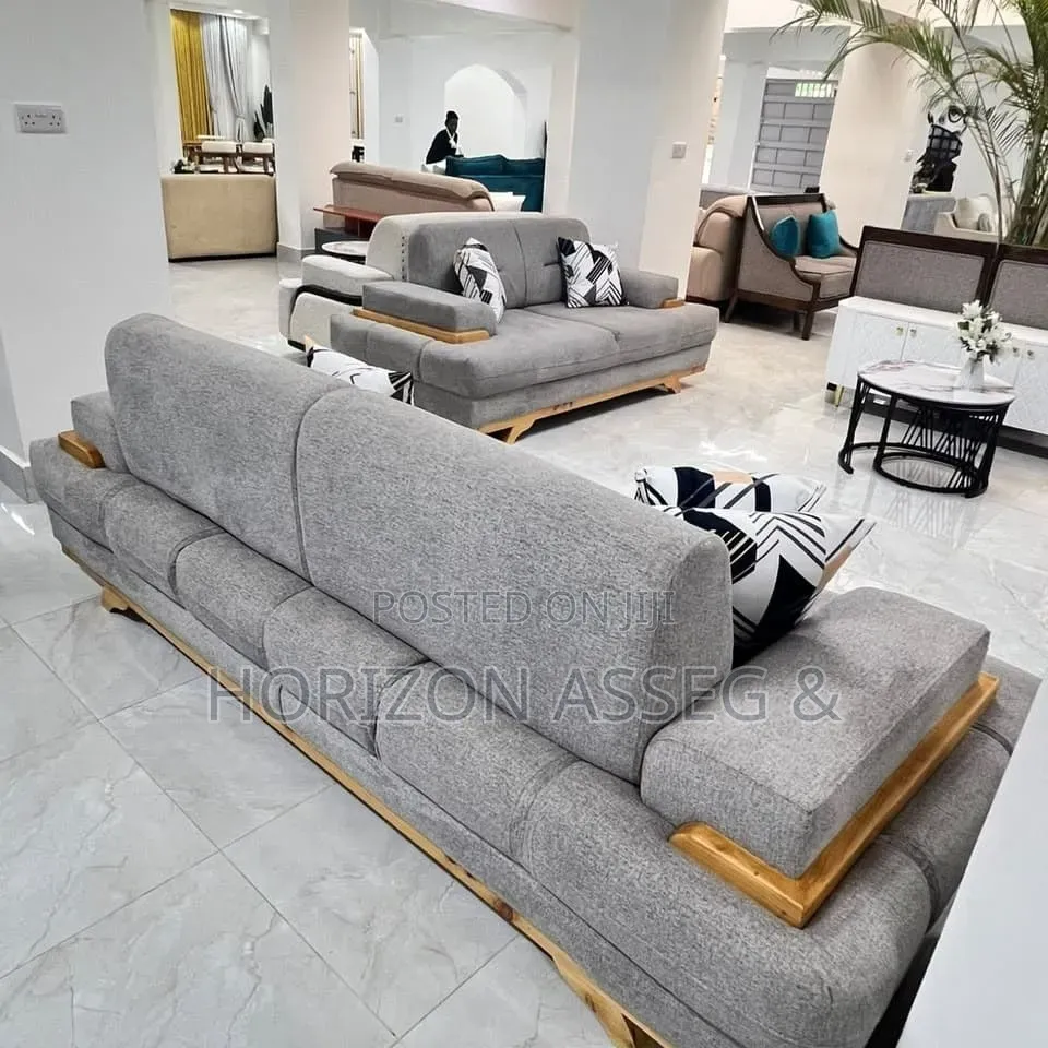 6 Seater Gray Premium Sofa
