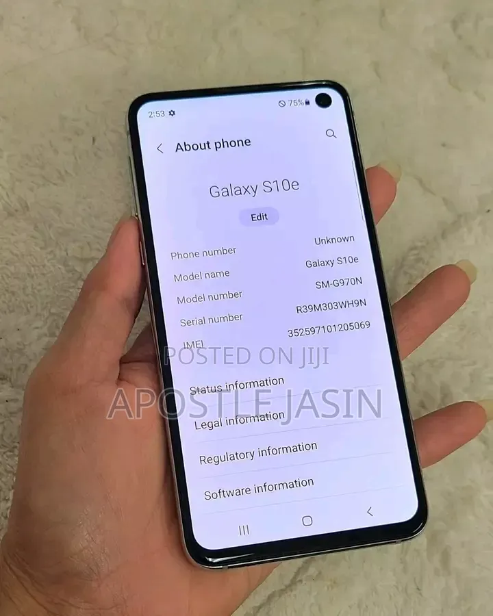 Samsung Galaxy S10e 128 GB White