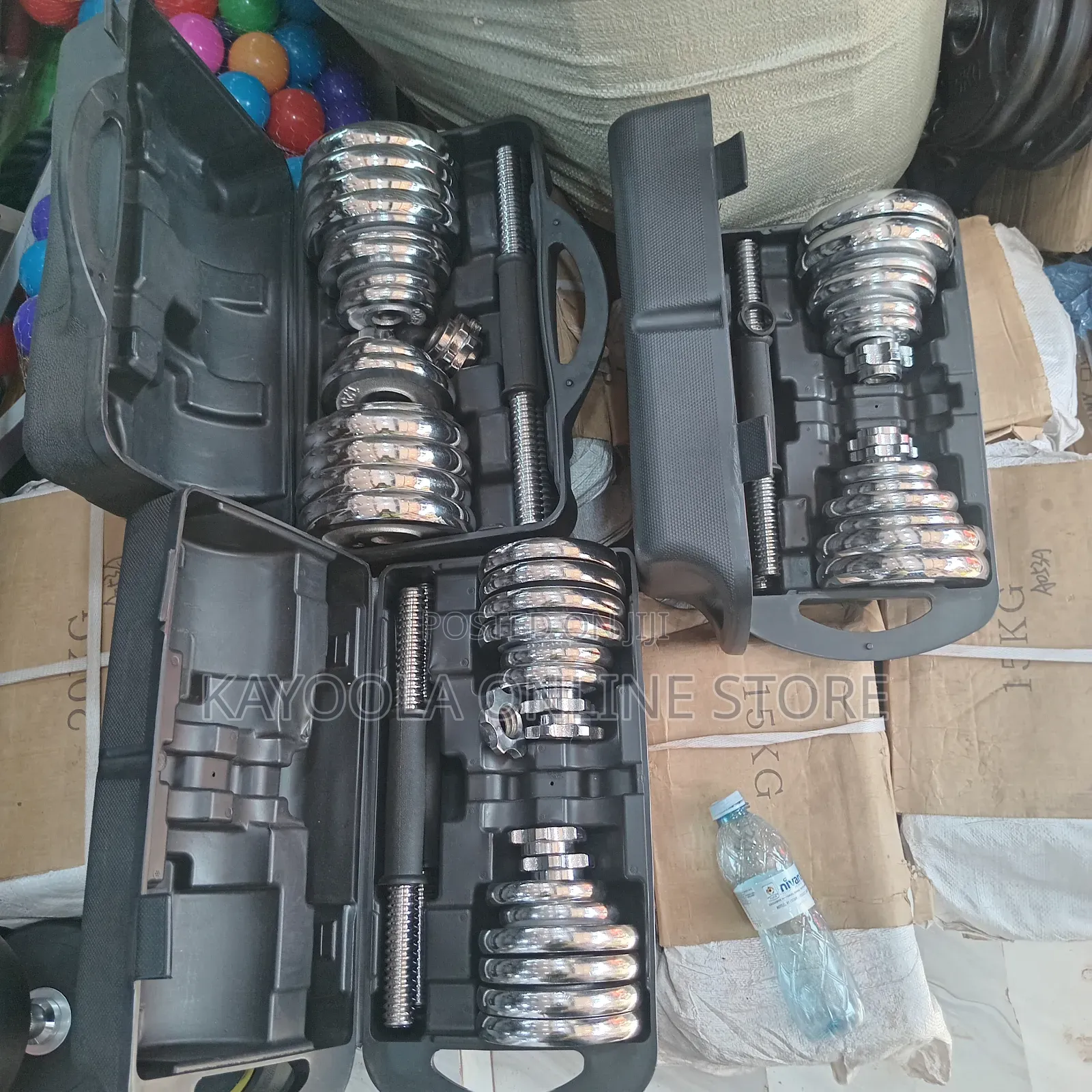 15kg,20kg,30kg Adjustable Dumbell Set With Barbell