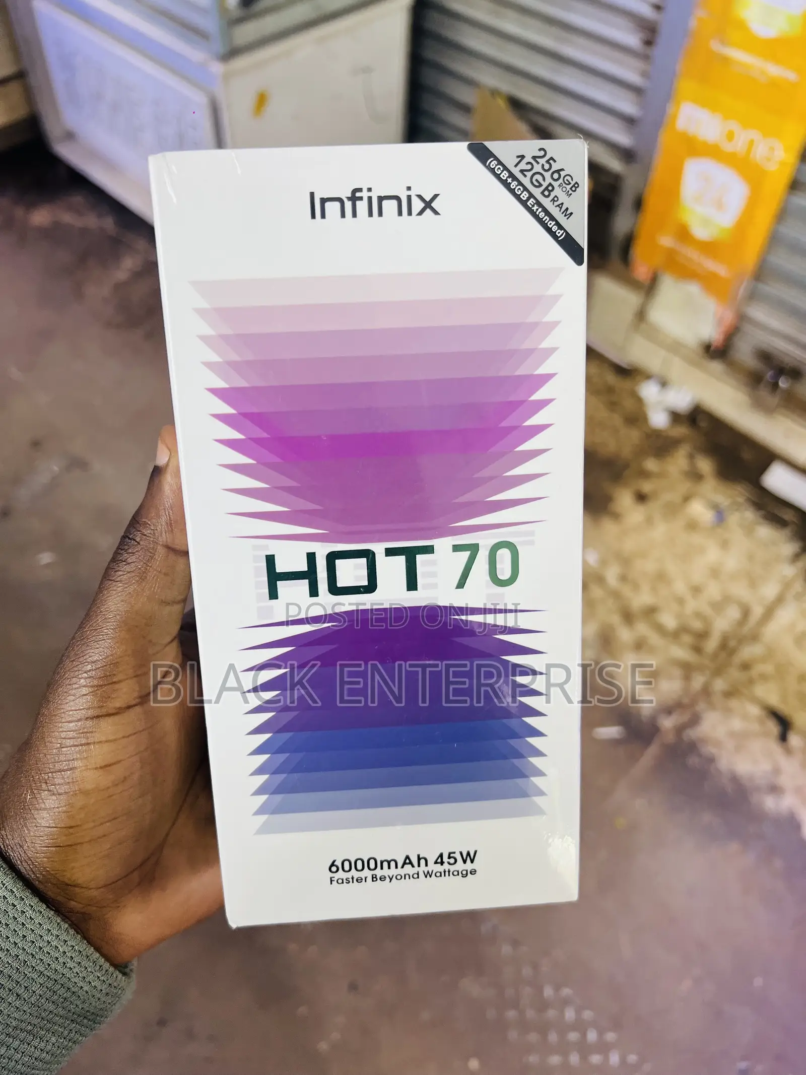 New Infinix Hot 70 256 GB Black