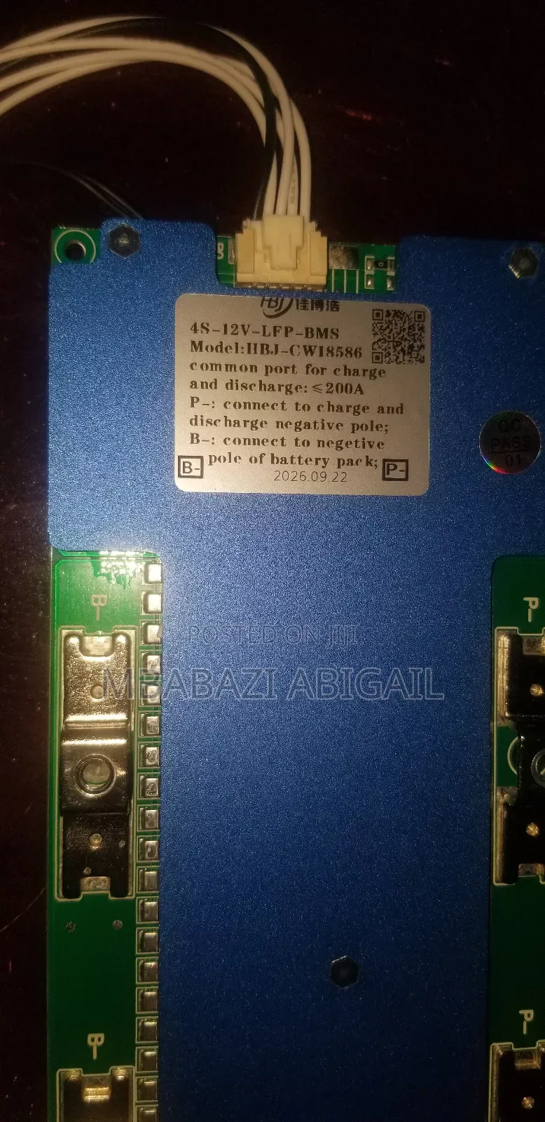 4s-12v Lithium Ion Phosphate BMS 200V