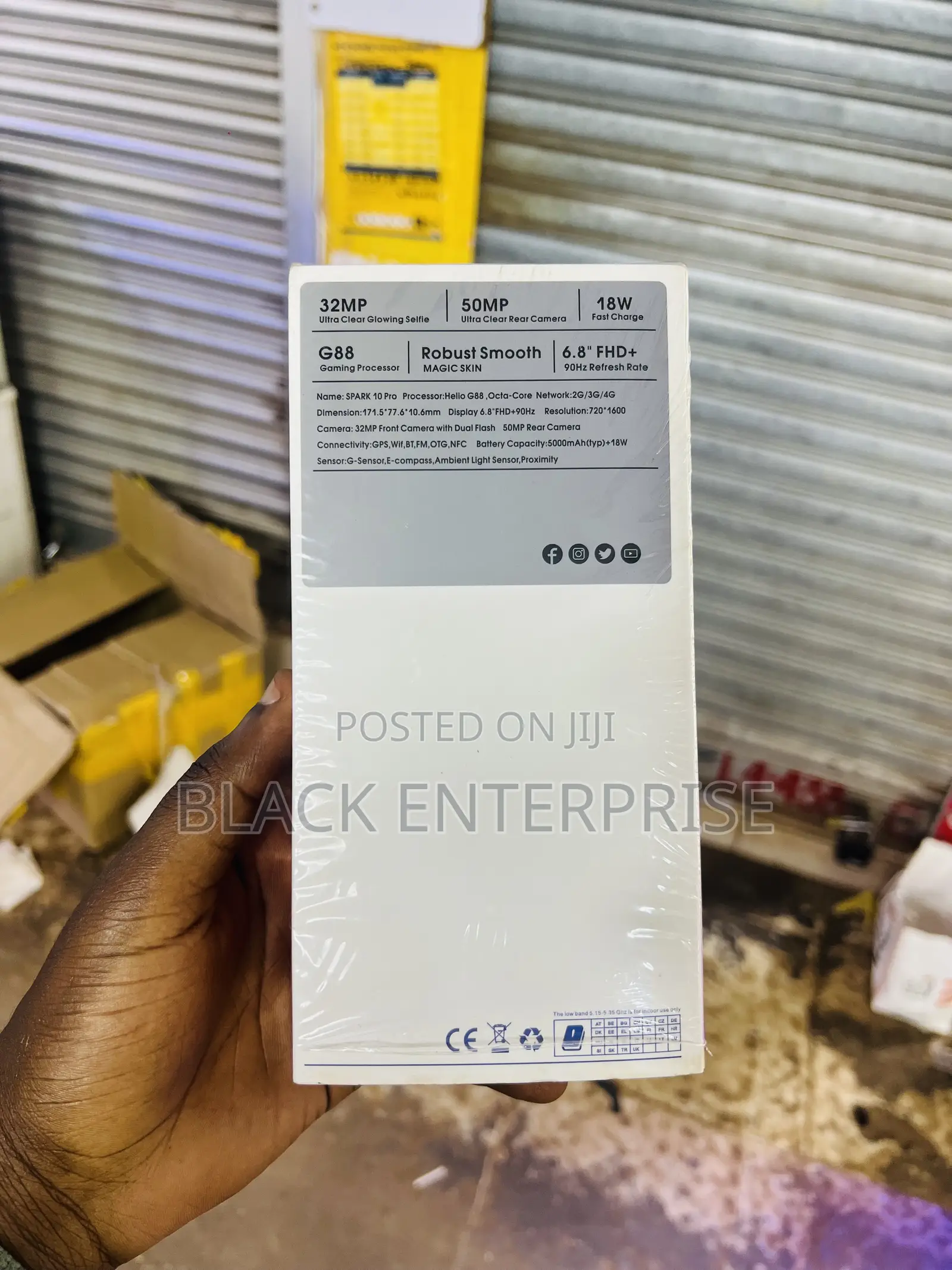 New Tecno Spark 10 Pro 256 GB Black