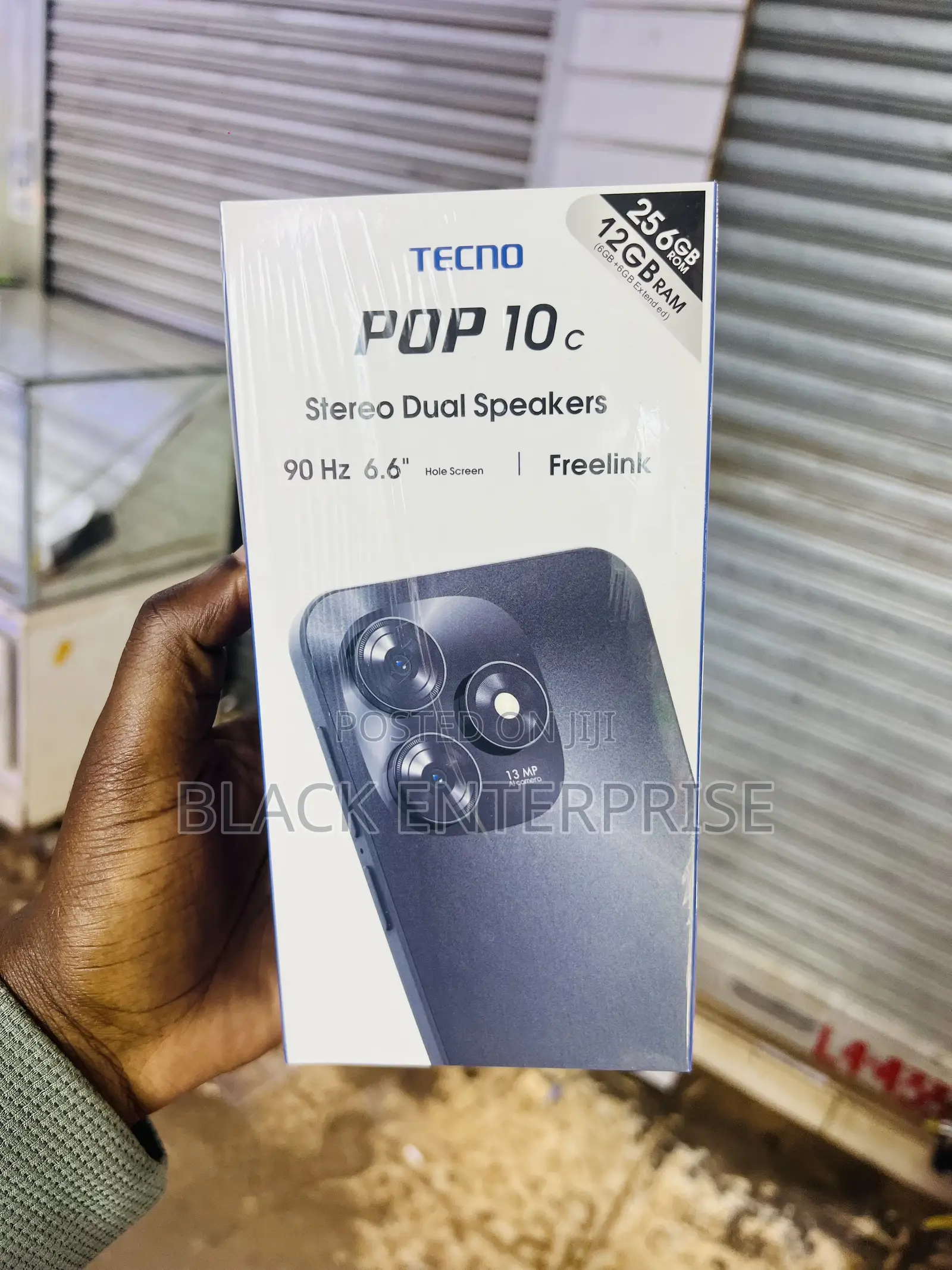New Tecno Pop 10C 128 GB Black