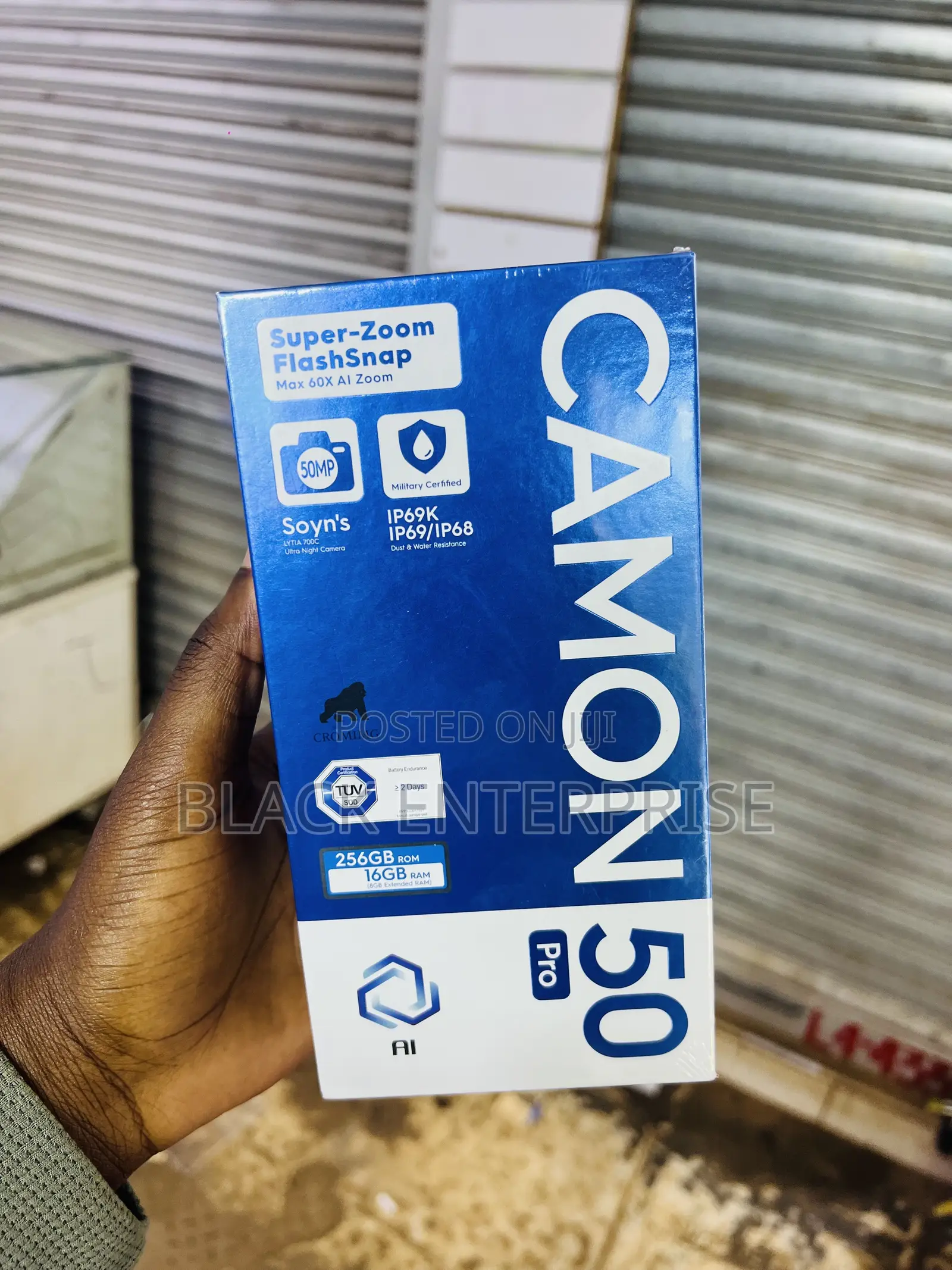New Tecno Camon 50 Pro 256 GB Gray