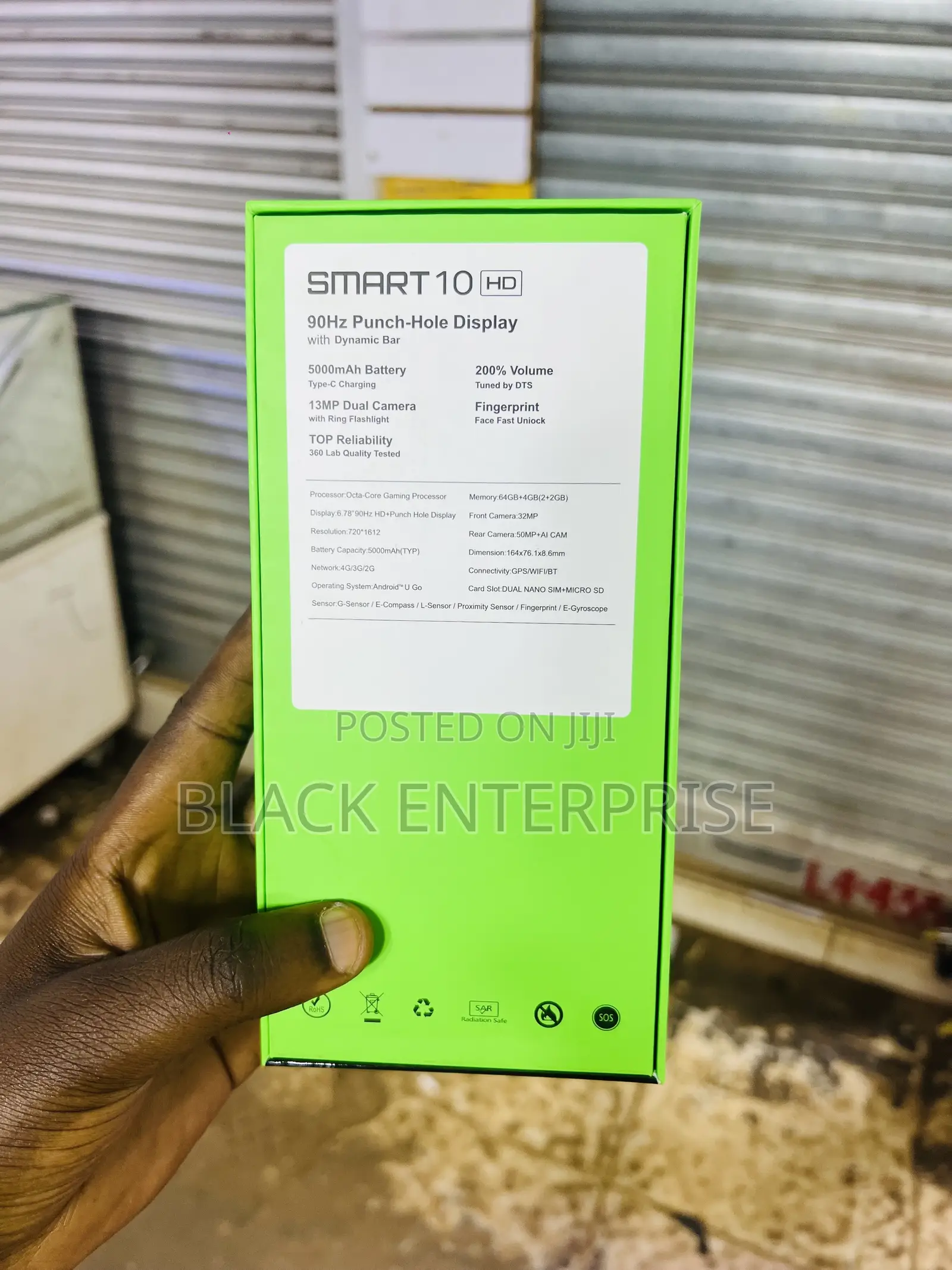New Infinix Smart 10 HD 64 GB Black