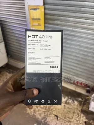 New Infinix Hot 40 Pro 256 GB Black
