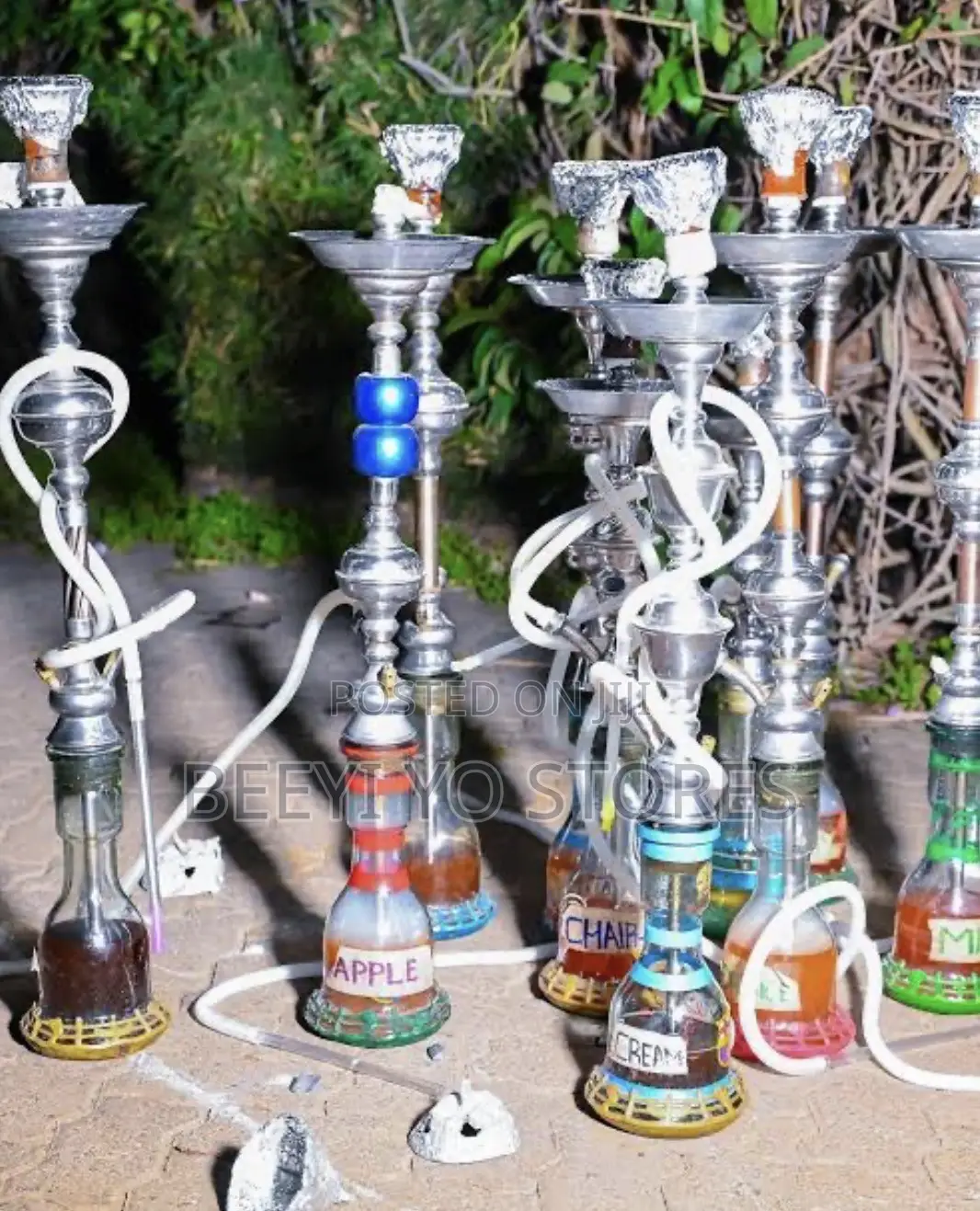 Egyptian Glass Shisha Pot