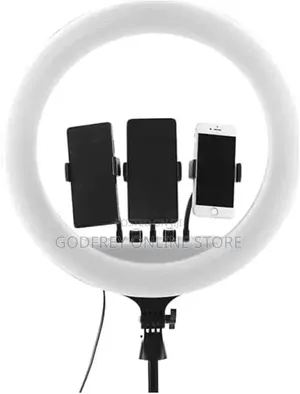 LED Ring Light, 21-Inch, With 3 Phone Holders