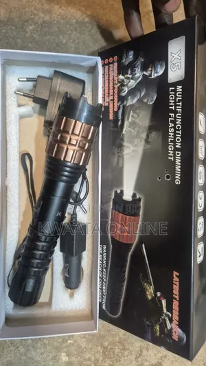 X5 Multifunction Tactical Torch Rechargeable LED Flashlight