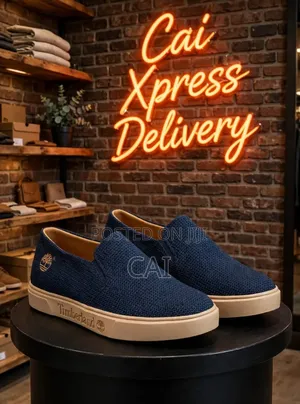 Timberland Blue/Brown Knitted Slip-on Casual Sneakers