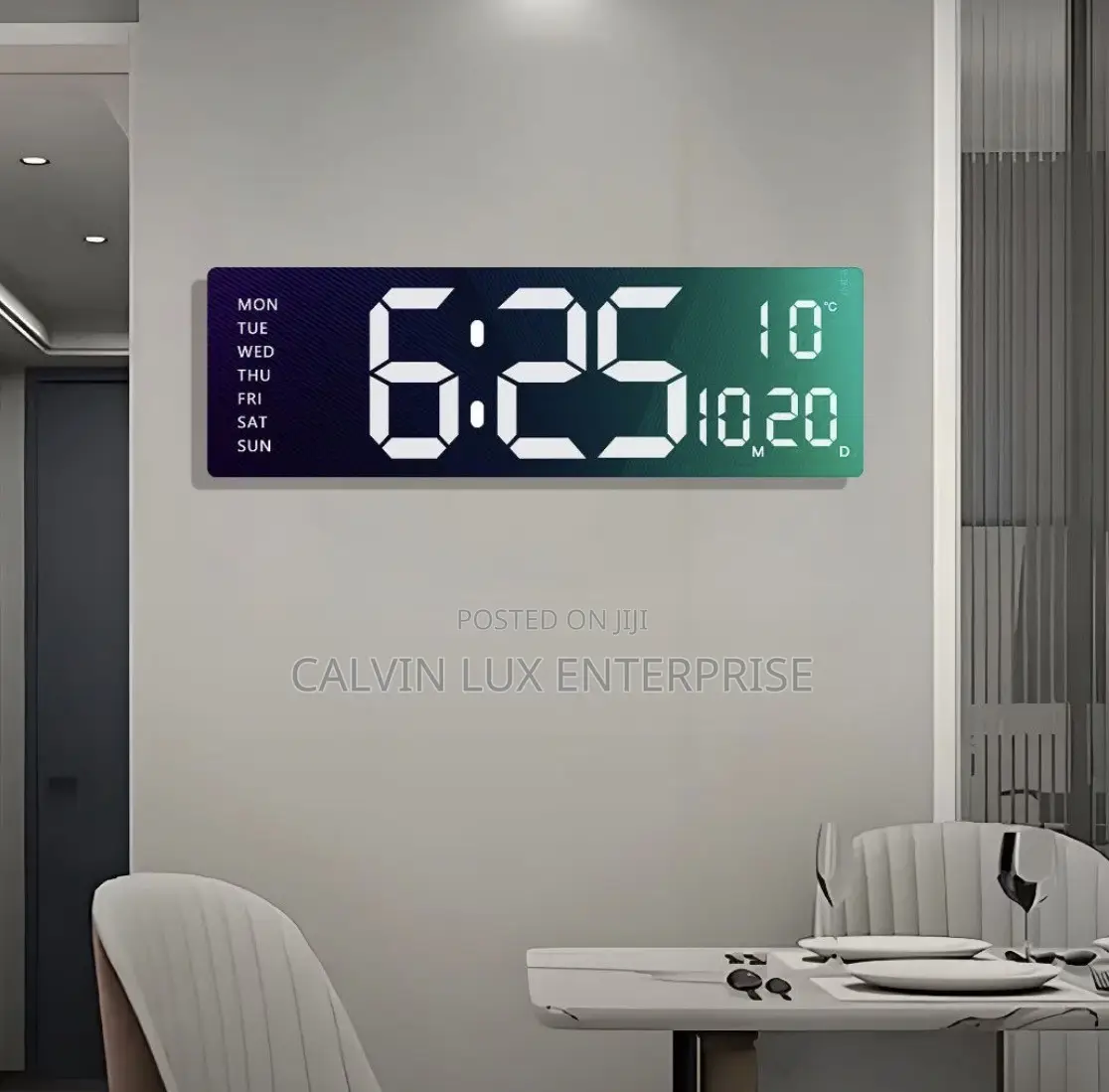 Led Clock With Date and Temperature