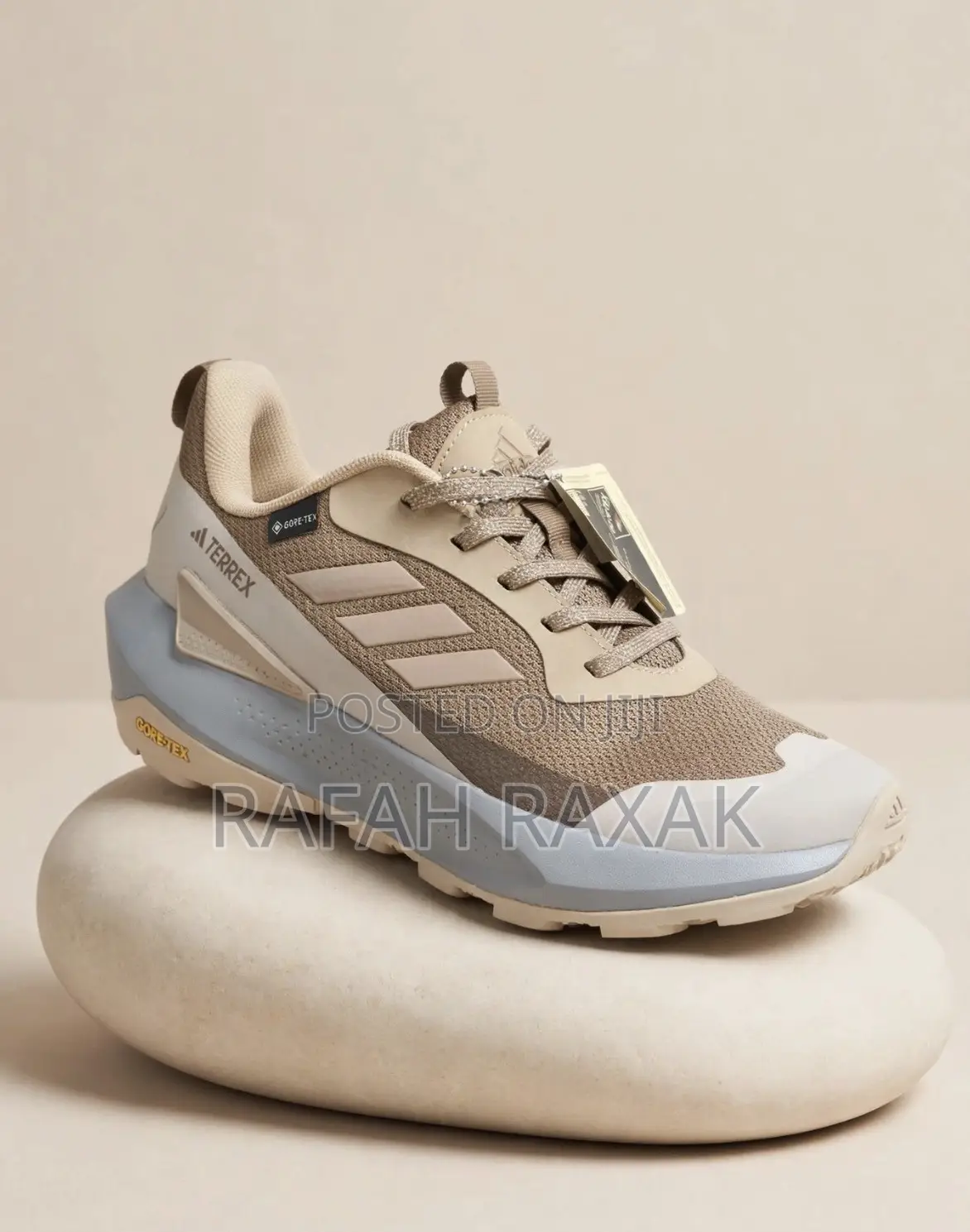 Men’s Light Brown Adidas Terrex Trailmaker GTX Outdoor Hiking Sneakers