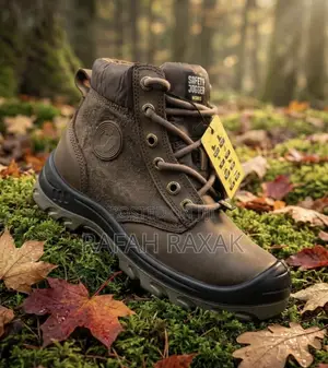 Men’s Classic Dark Brown Safety Jogger Hard Work Safety Shoes