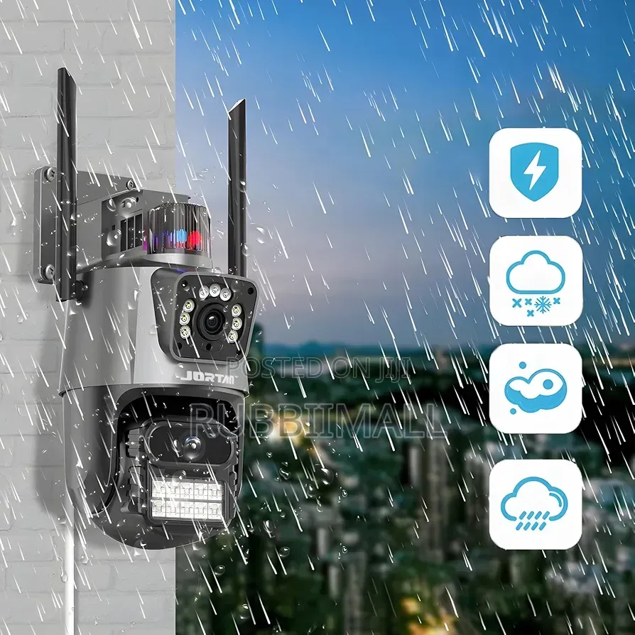 Dual-Lens Outdoor Wi-Fi PTZ Security Camera (Model JT-9687 / 6MP )