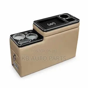 Universal Center Console Armrest Box With Wireless Charging Pad
