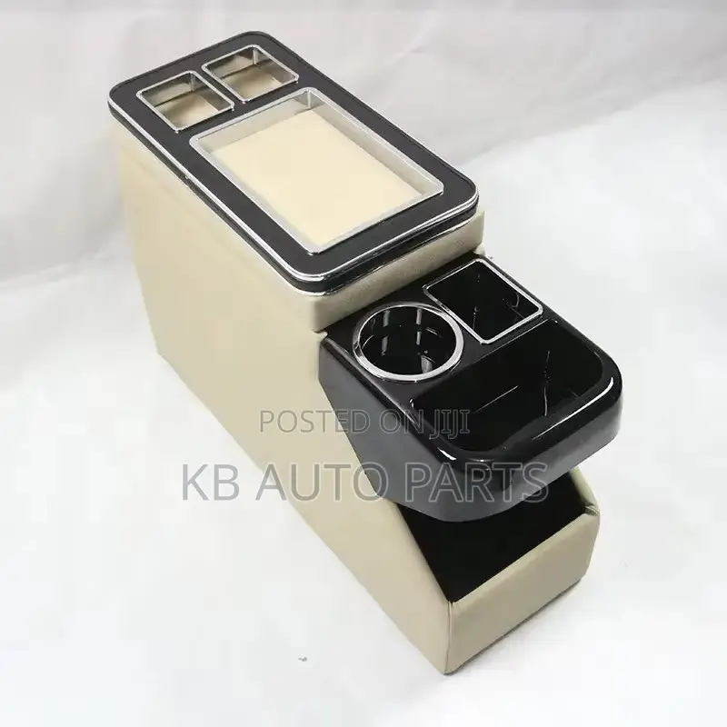 Armrest Box Center Console With LED/WirelessCharging/Cupholders/USB