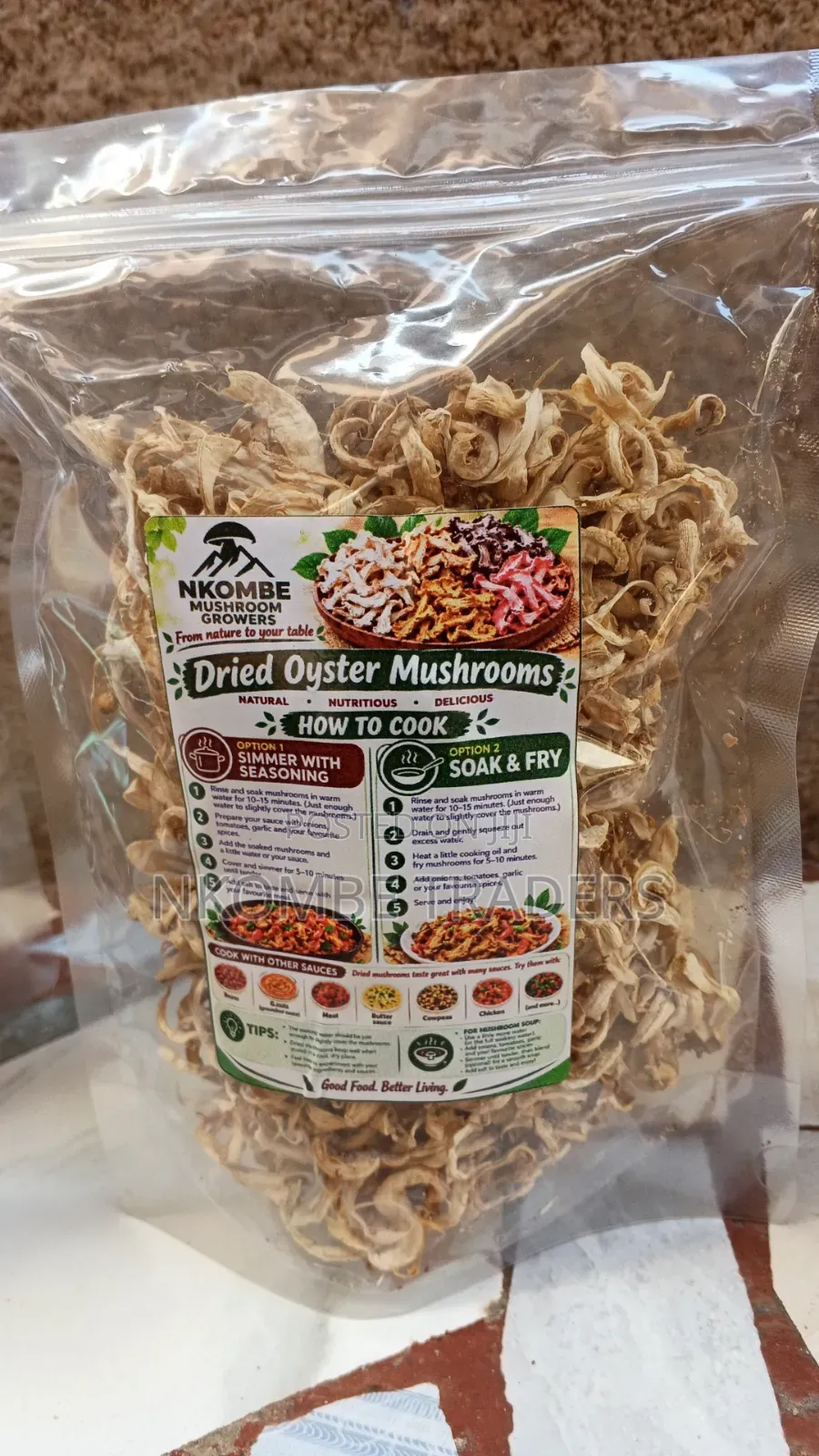 Dried Oyster Mushrooms