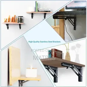 Shelf Bracket (2pc) Wall Mounted Folding Bracket Shelves