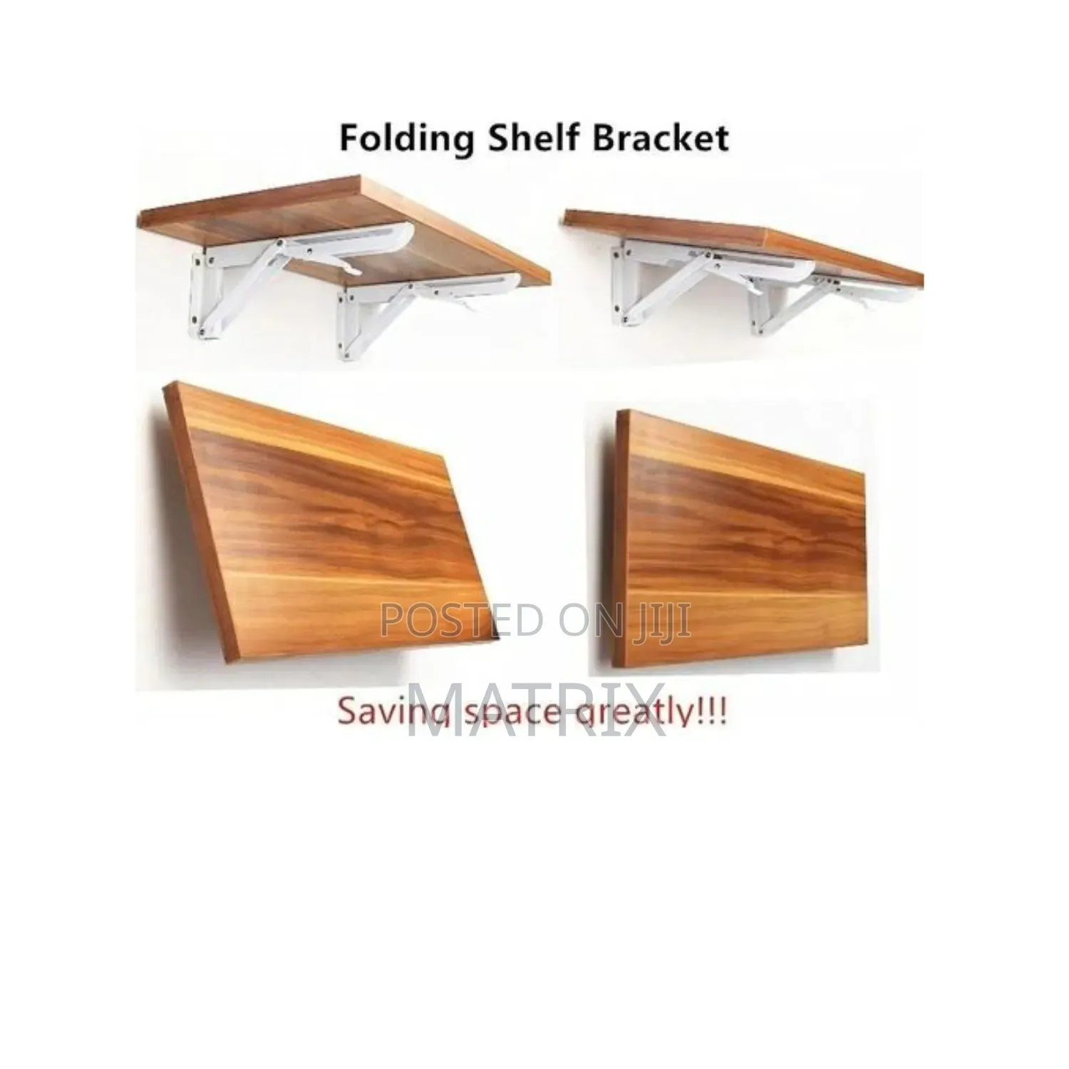 Wall Mounted Folding Shelf Support Brackets -Made of Cold-Rolled Steel
