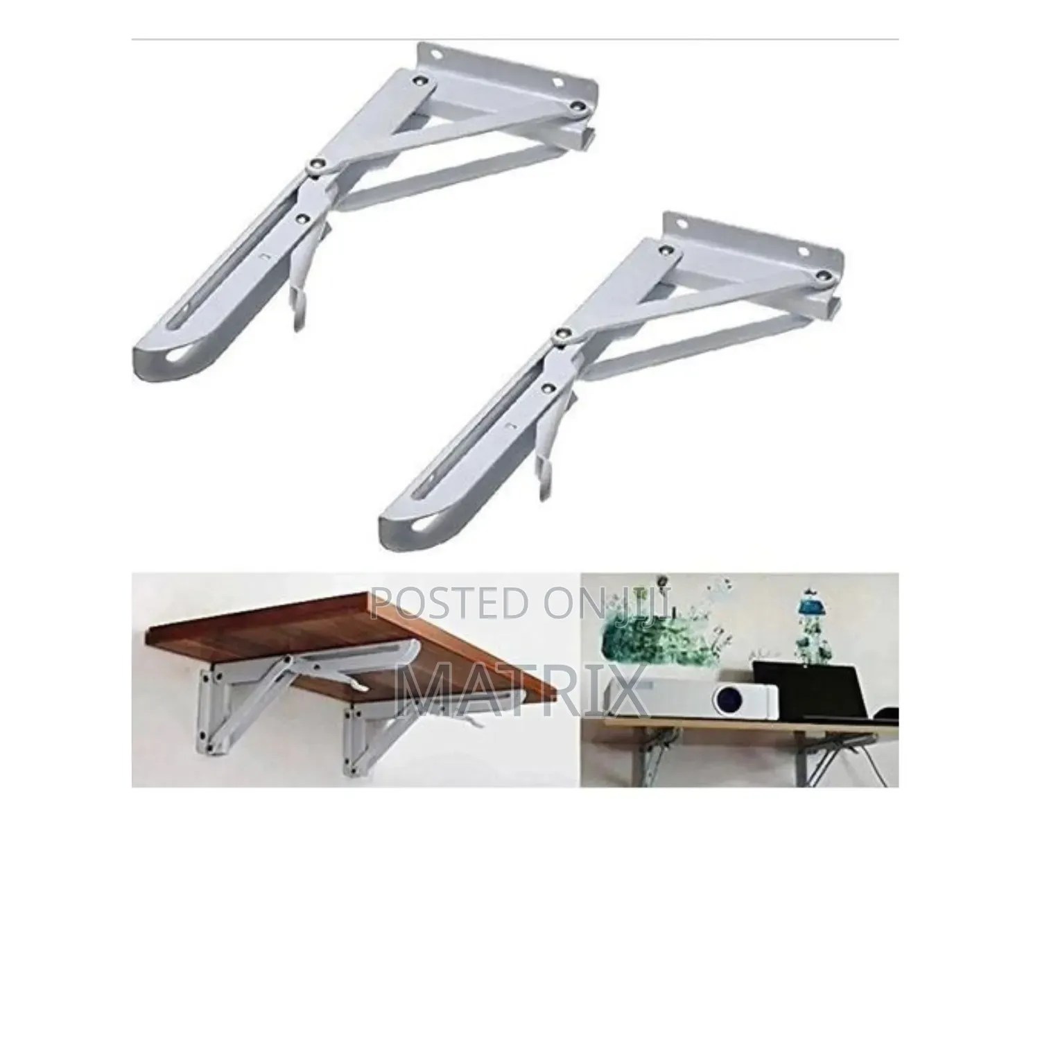 Wall Mounted Folding Shelf Support Brackets -Made of Cold-Rolled Steel