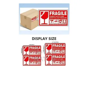 Fragile Warning Label Sticker (6pcs) Coated Paper Printing