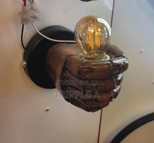 Hand Holding Lamp Holder