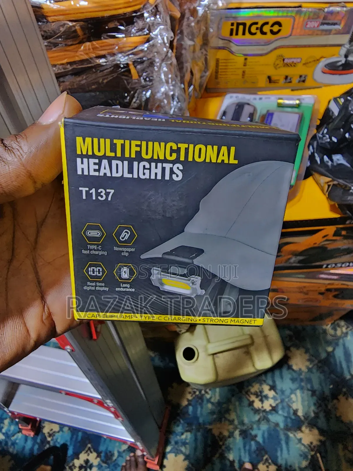 Outdoor Mini Multi Functional Induction Headlamp, Hiking Camping