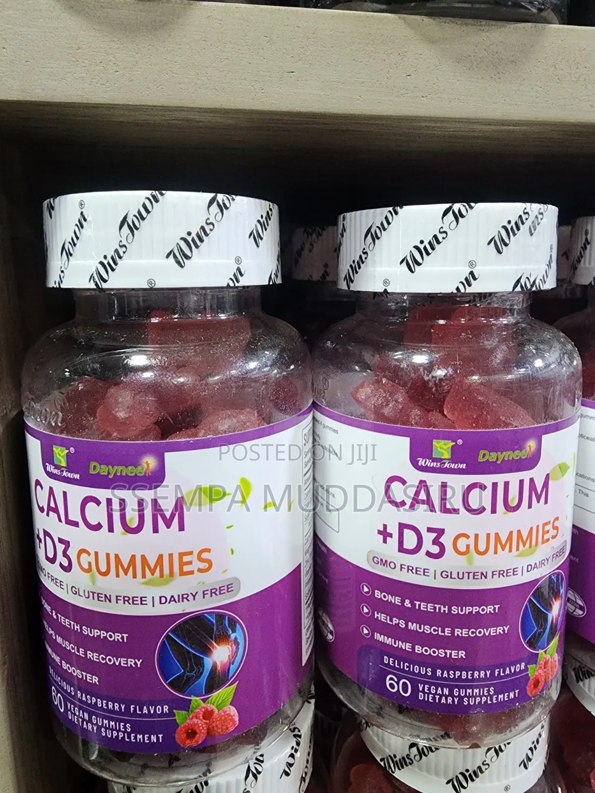 Calcium +D3 Gummies 60 Vegan Gummies Dietry Supplement