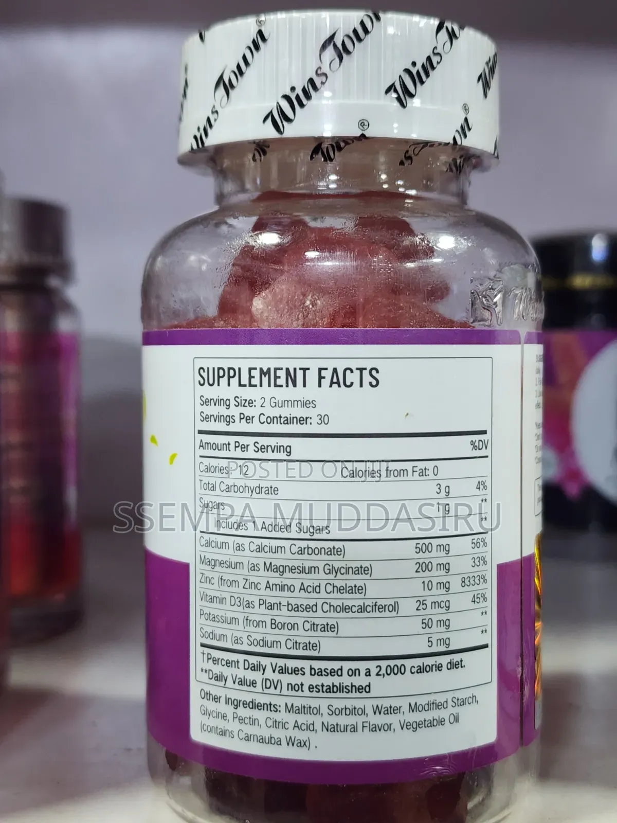 Calcium +D3 Gummies 60 Vegan Gummies Dietry Supplement