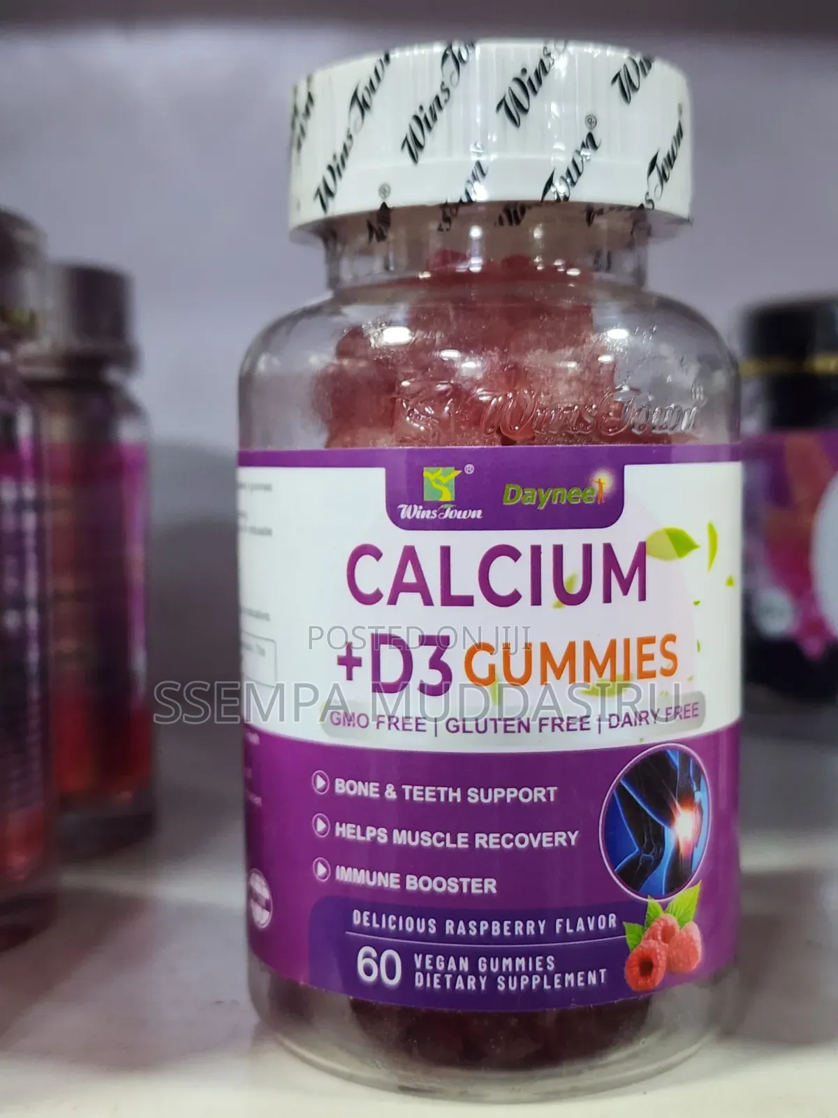 Calcium +D3 Gummies 60 Vegan Gummies Dietry Supplement