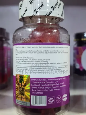 Calcium +D3 Gummies 60 Vegan Gummies Dietry Supplement