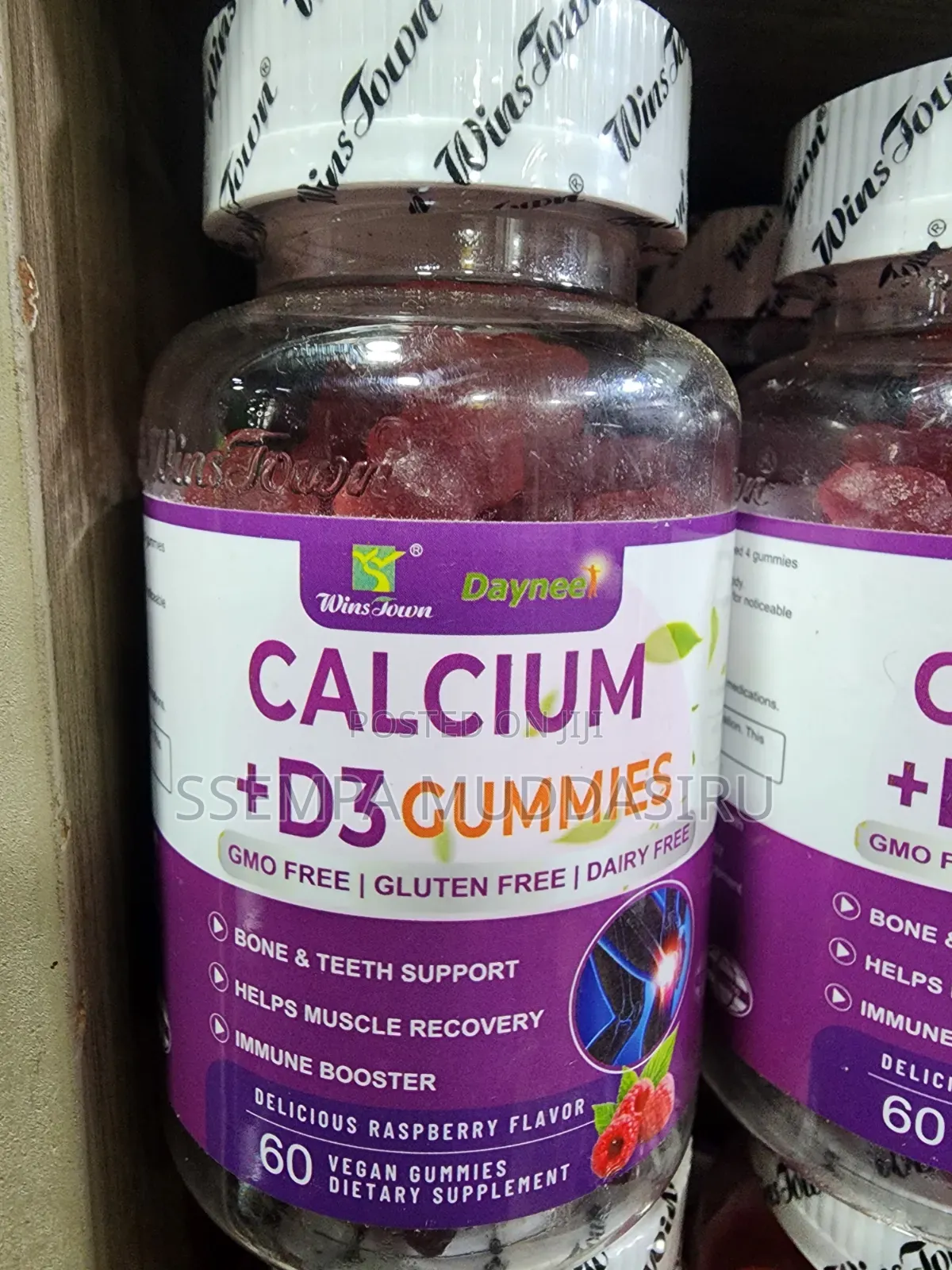 Calcium +D3 Gummies 60 Vegan Gummies Dietry Supplement