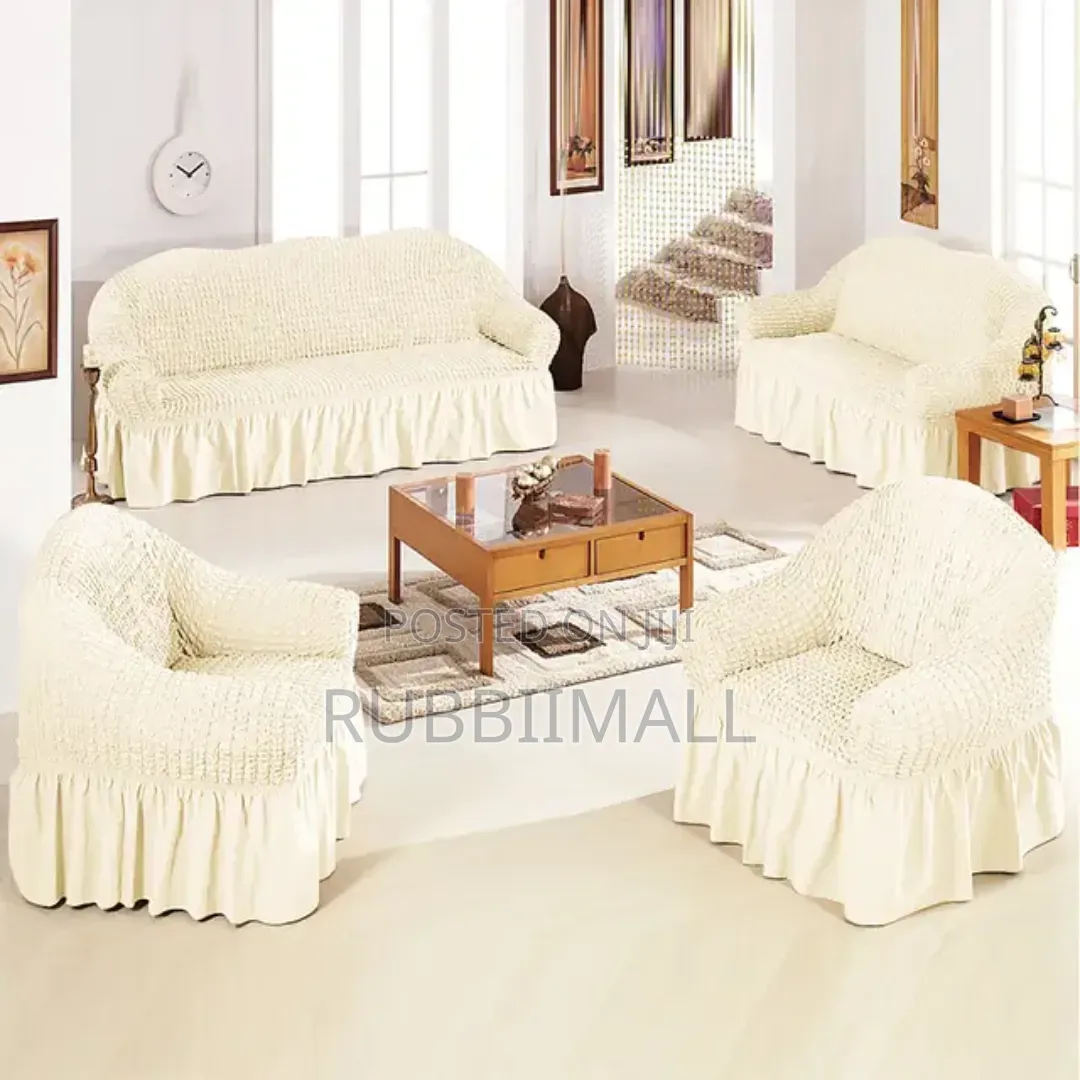 Sofa Covers 7 Seaters ~ 3:2:1:1 ( Offwhite)