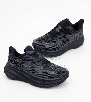 Original Triple Black Hoka Clifton 9 Running Sneakers