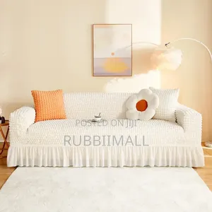 Sofa Covers 7 Seater ~ 3:2:1:1 ( Cream)