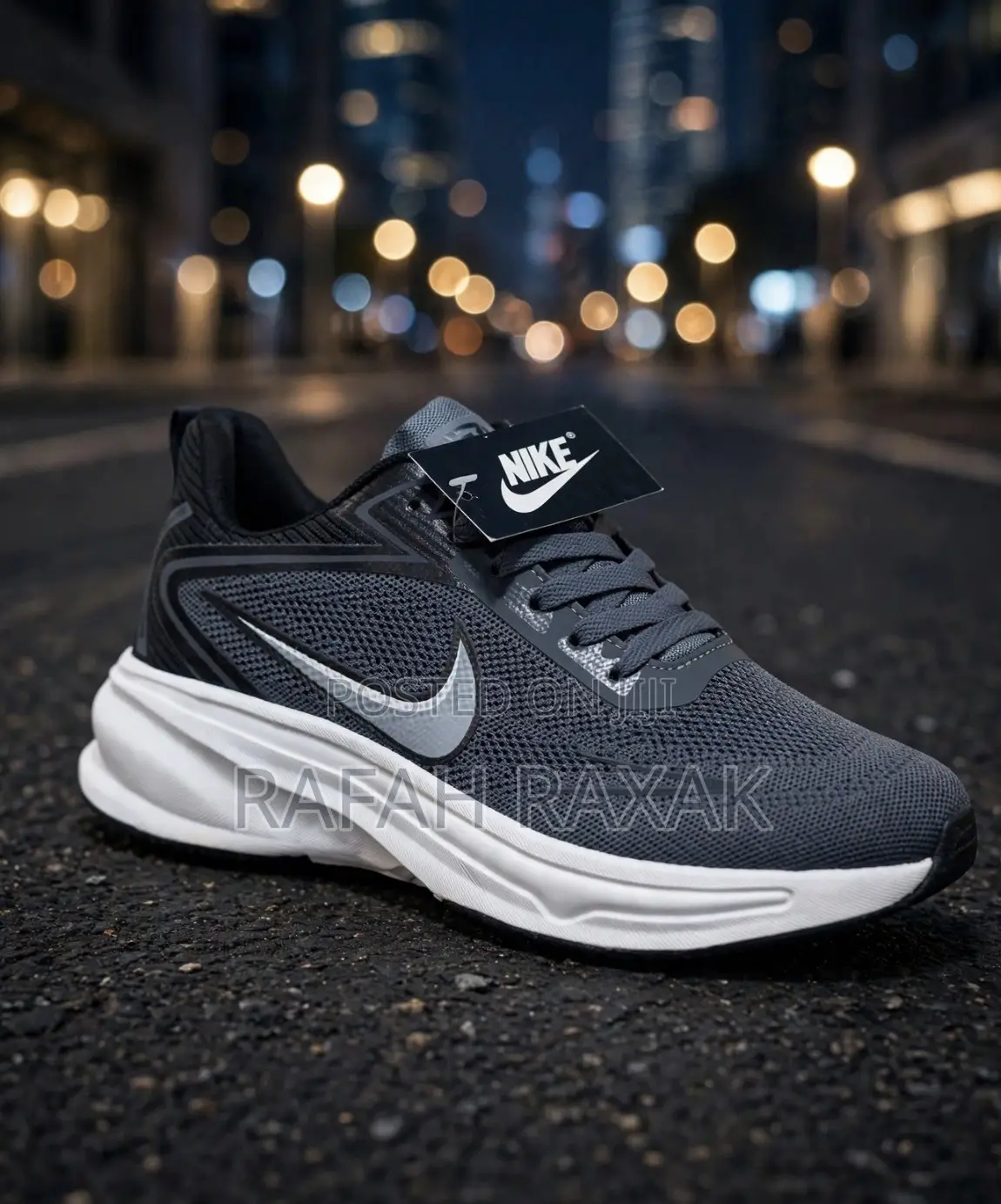 Classic Dark Grey/White Nike Lightweight Running Shoes