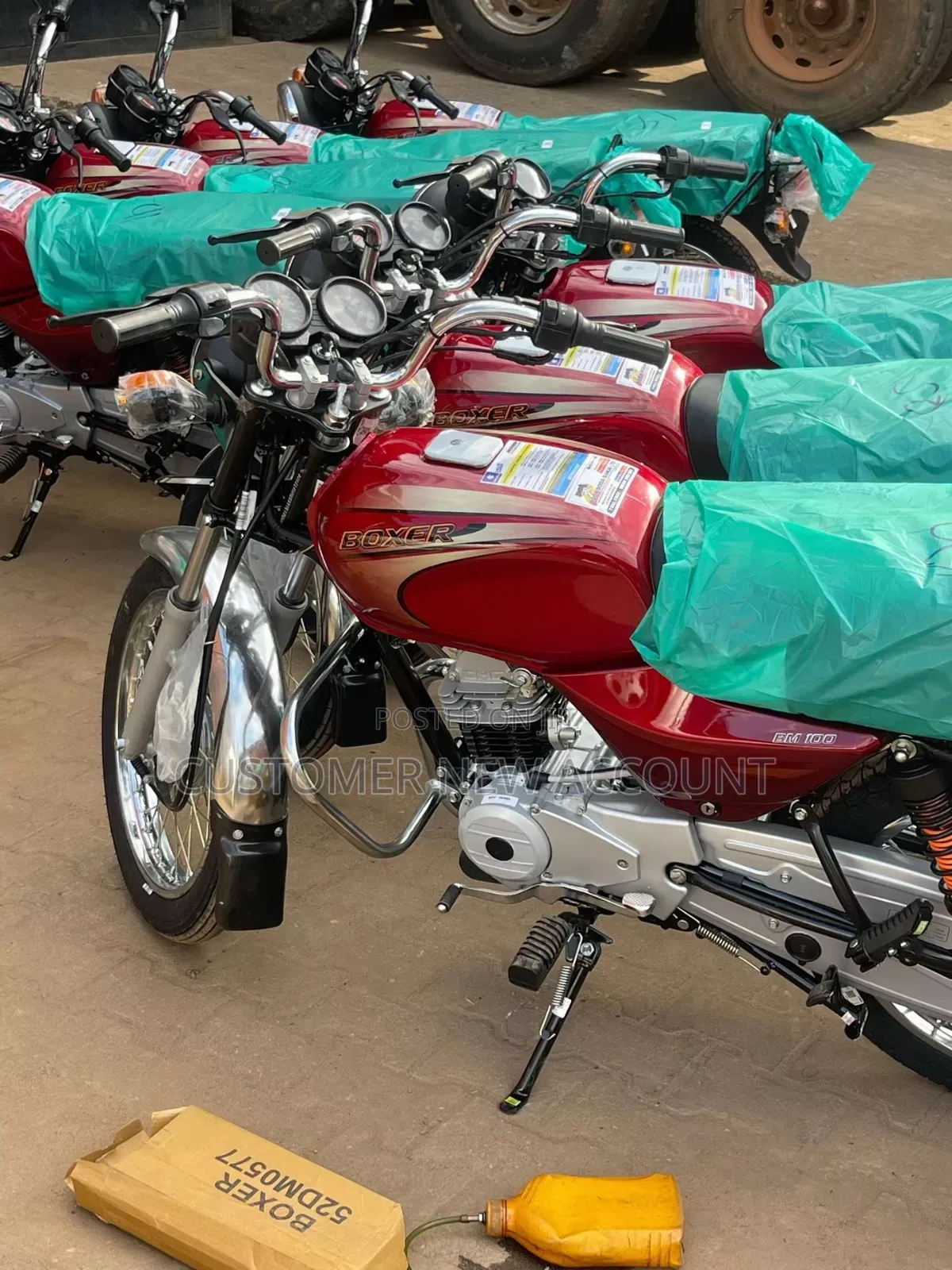 New Bajaj Boxer BM100KS 2023 Red