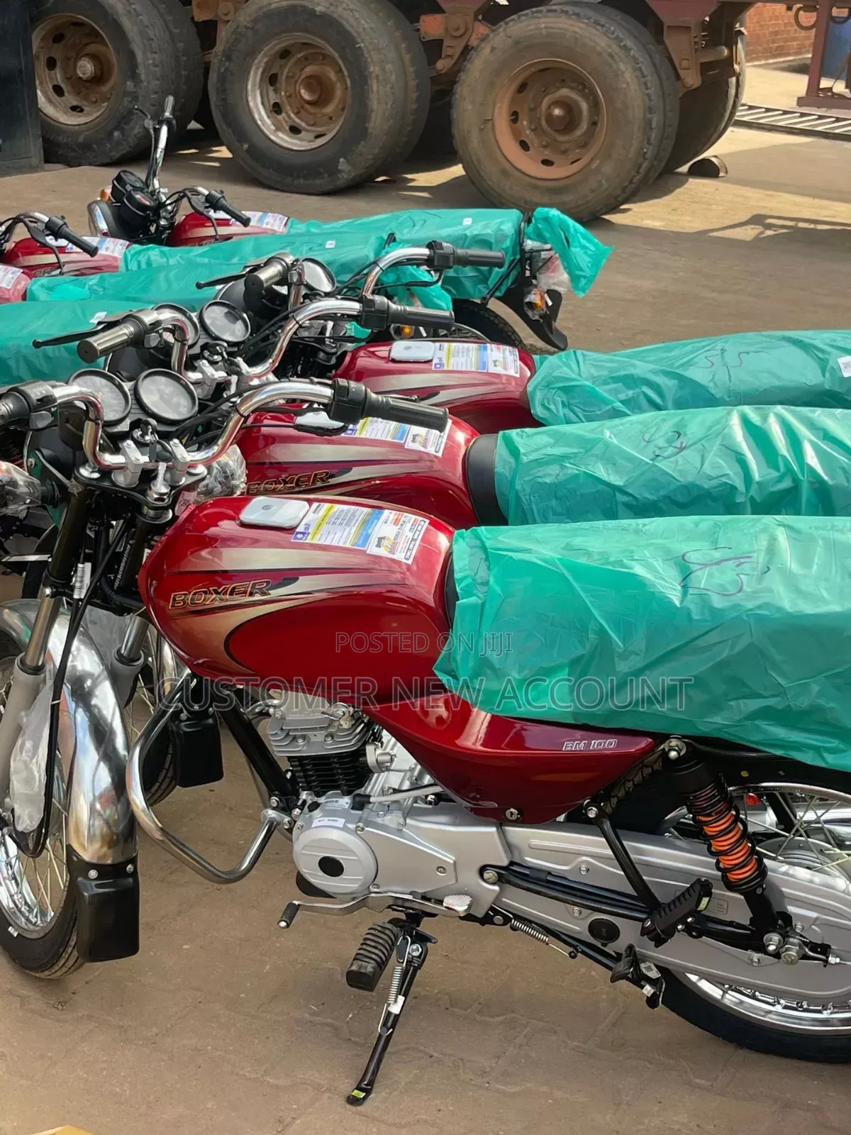 New Bajaj Boxer BM100KS 2023 Red