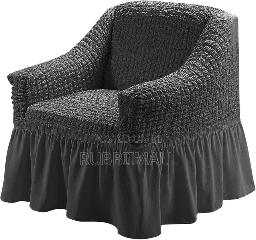 1 Seater Sofa Cover ~ Dark Grey