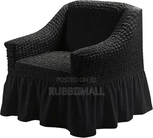 1 Seater Sofa Cover ~ Black
