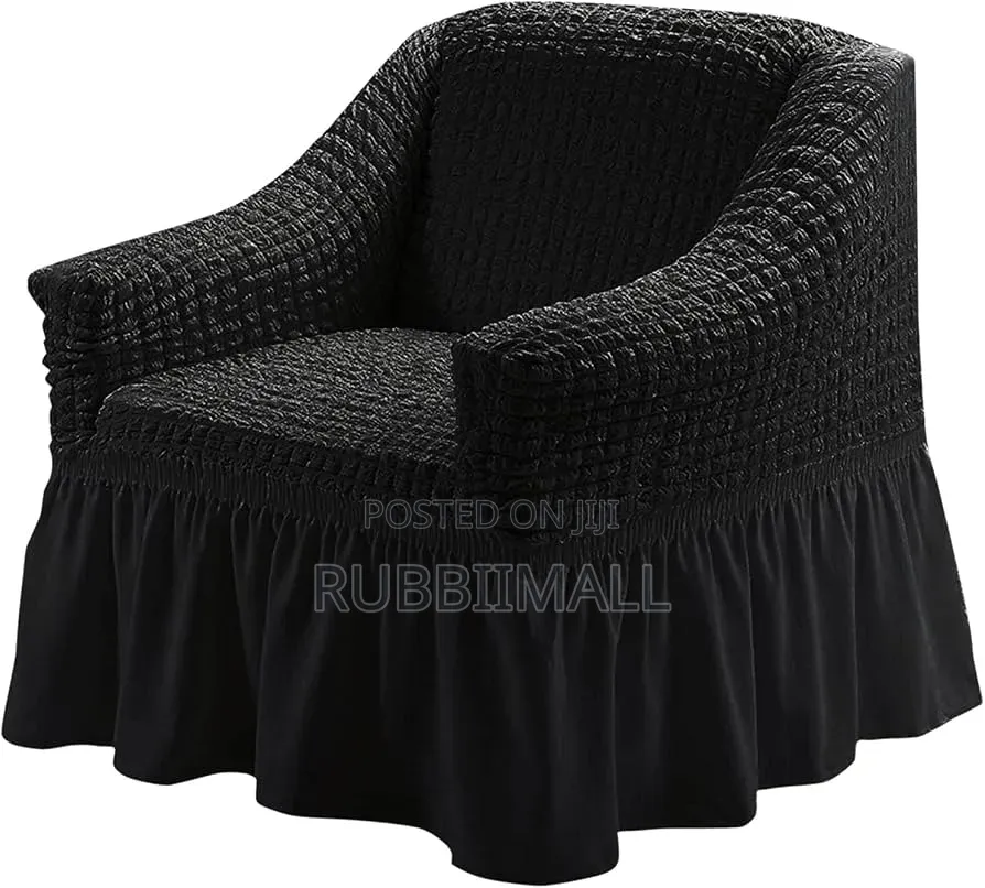 1 Seater Sofa Cover ~ Black