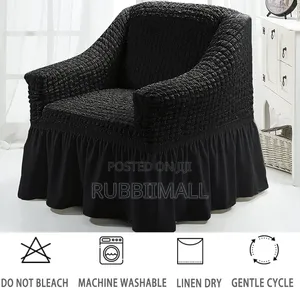 1 Seater Sofa Cover ~ Black