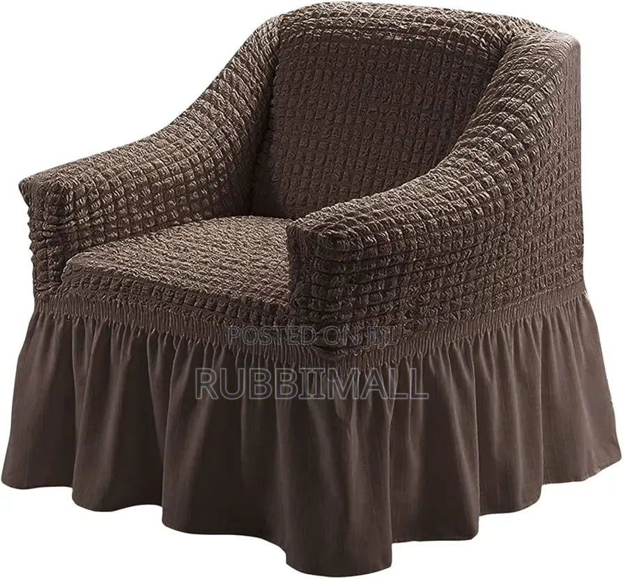 1 Seater Sofa Cover ~ Coffee Brown