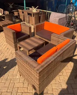 Box Shaped Rattan Chairs