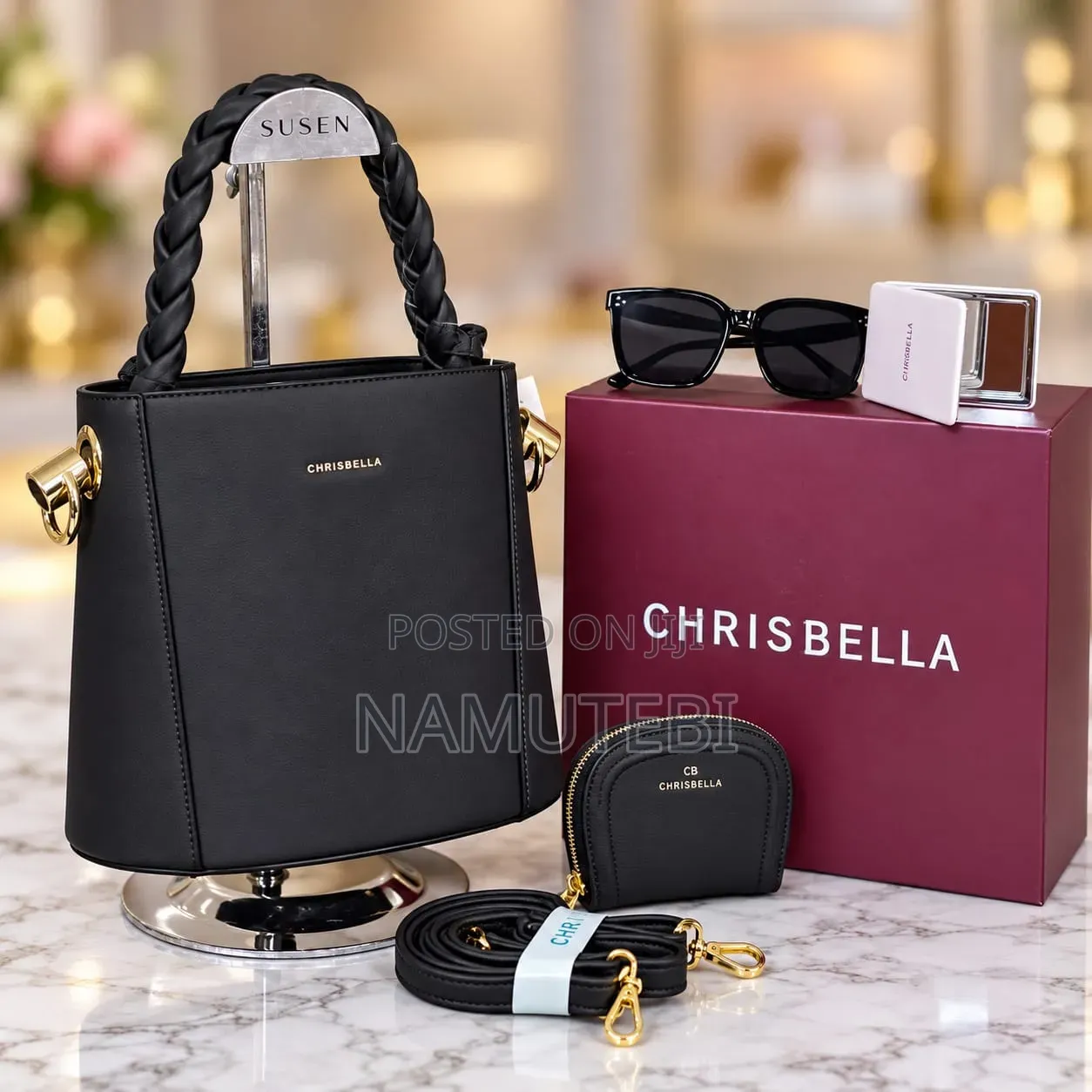 2pcs Chris Bella Luxury Handbags Boxed