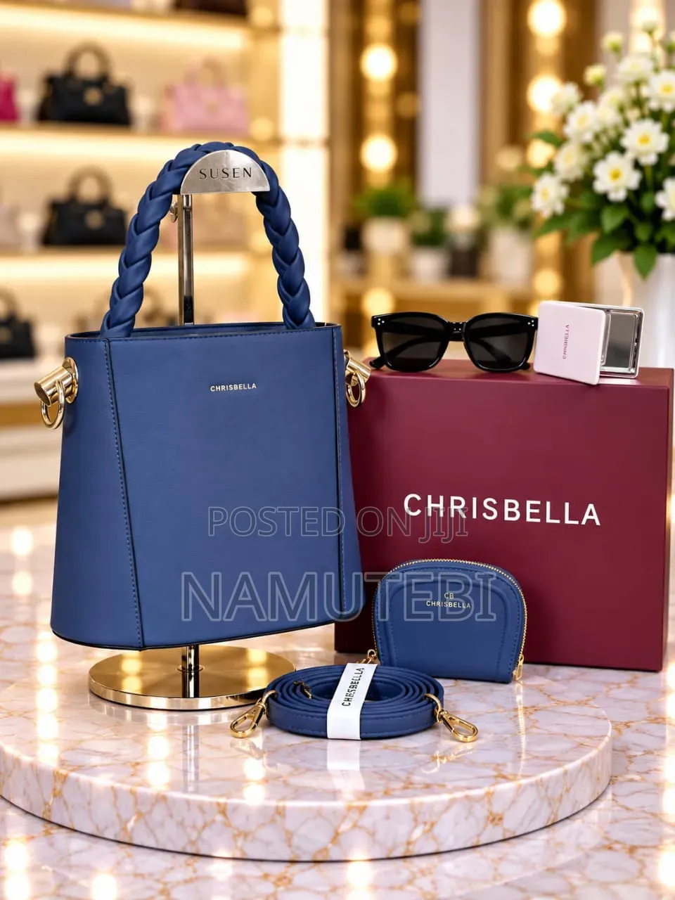 2pcs Chris Bella Luxury Handbags Boxed