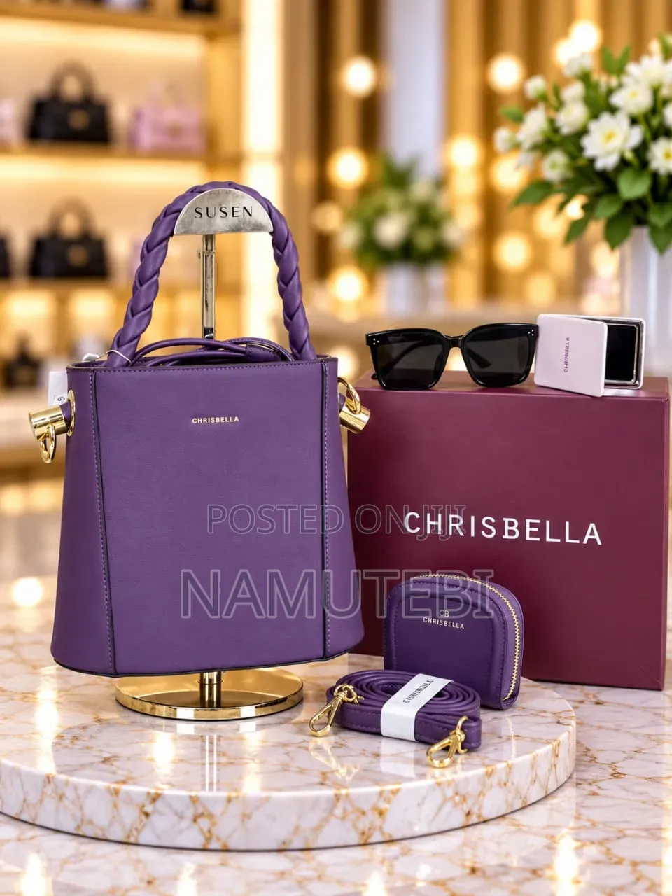 2pcs Chris Bella Luxury Handbags Boxed