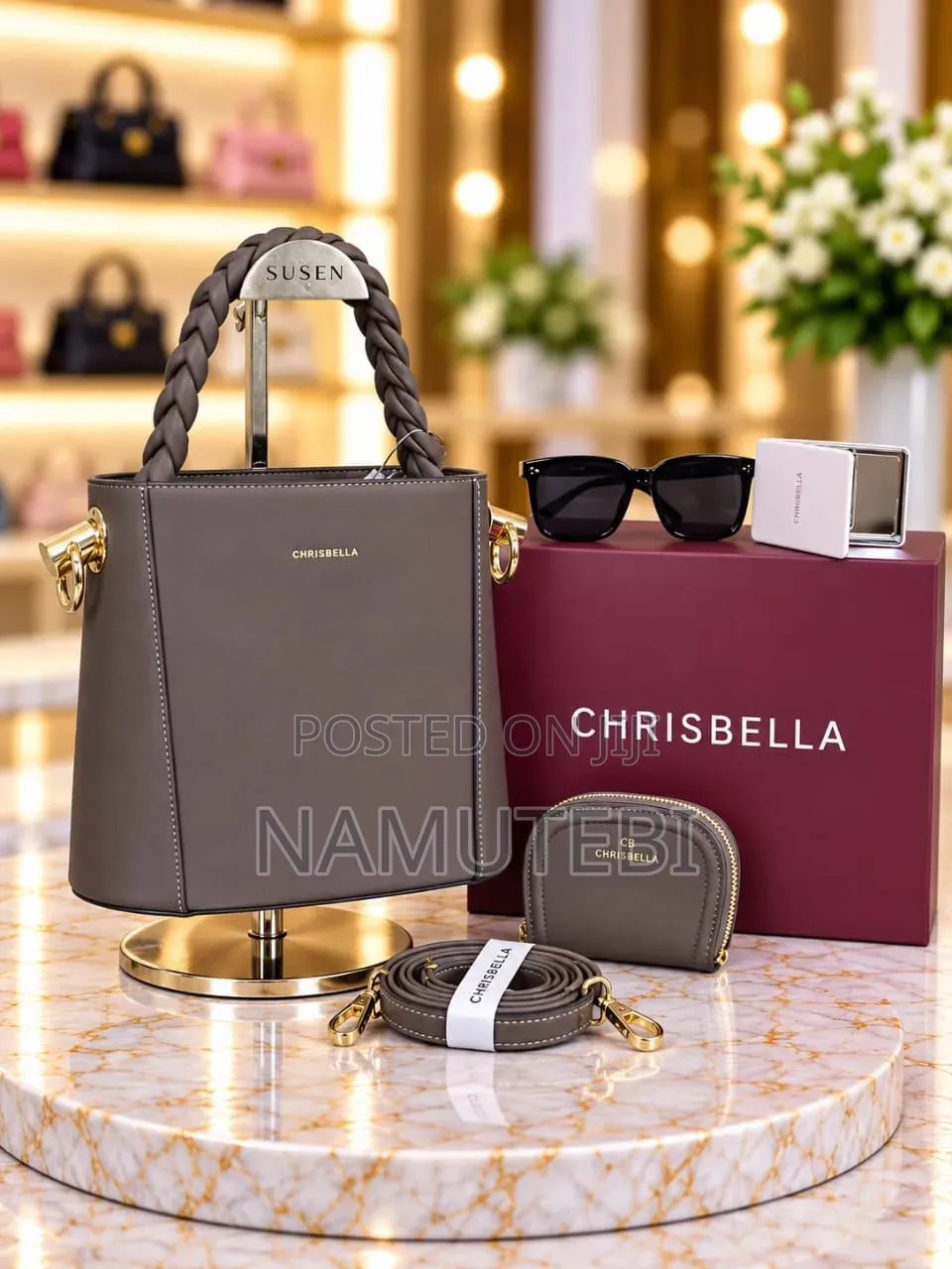 2pcs Chris Bella Luxury Handbags Boxed