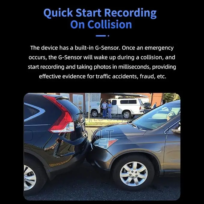 Car Dash Camera 4G GPS HD Video Playback Driving Recorder Monitor